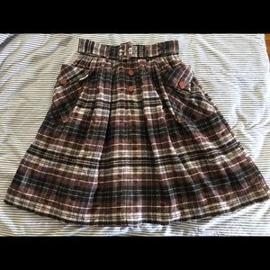 Bettie Page brand retro plaid skirt